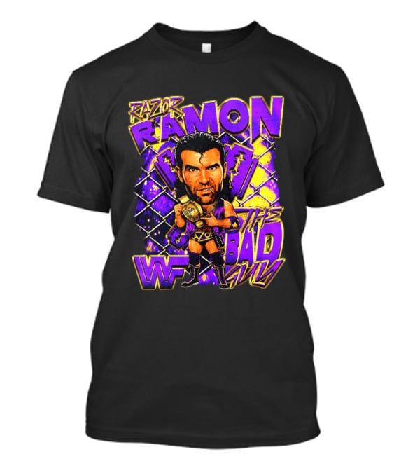 Razor Ramon WWF The Bad Guy Wrestling Champion 90s T-Shirt