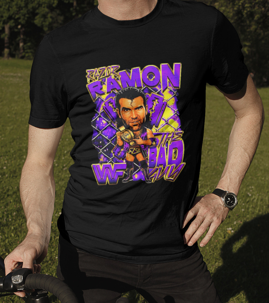 Razor Ramon WWF The Bad Guy Wrestling Champion 90s T-Shirt
