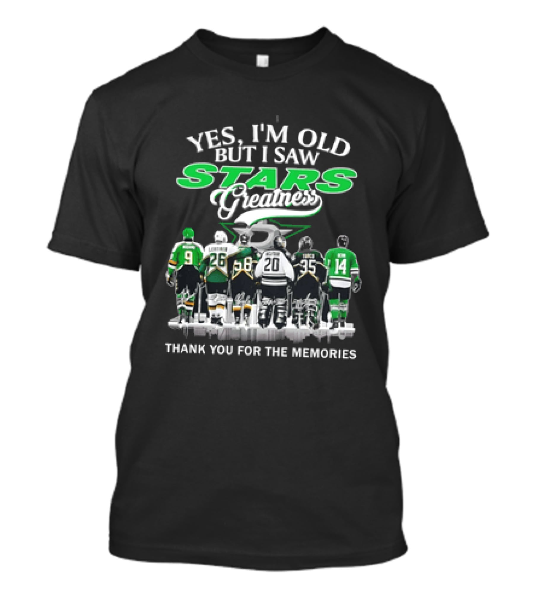 Yes I'm Old But I Saw Stars Greatness Thank You For The Memories T-Shirt