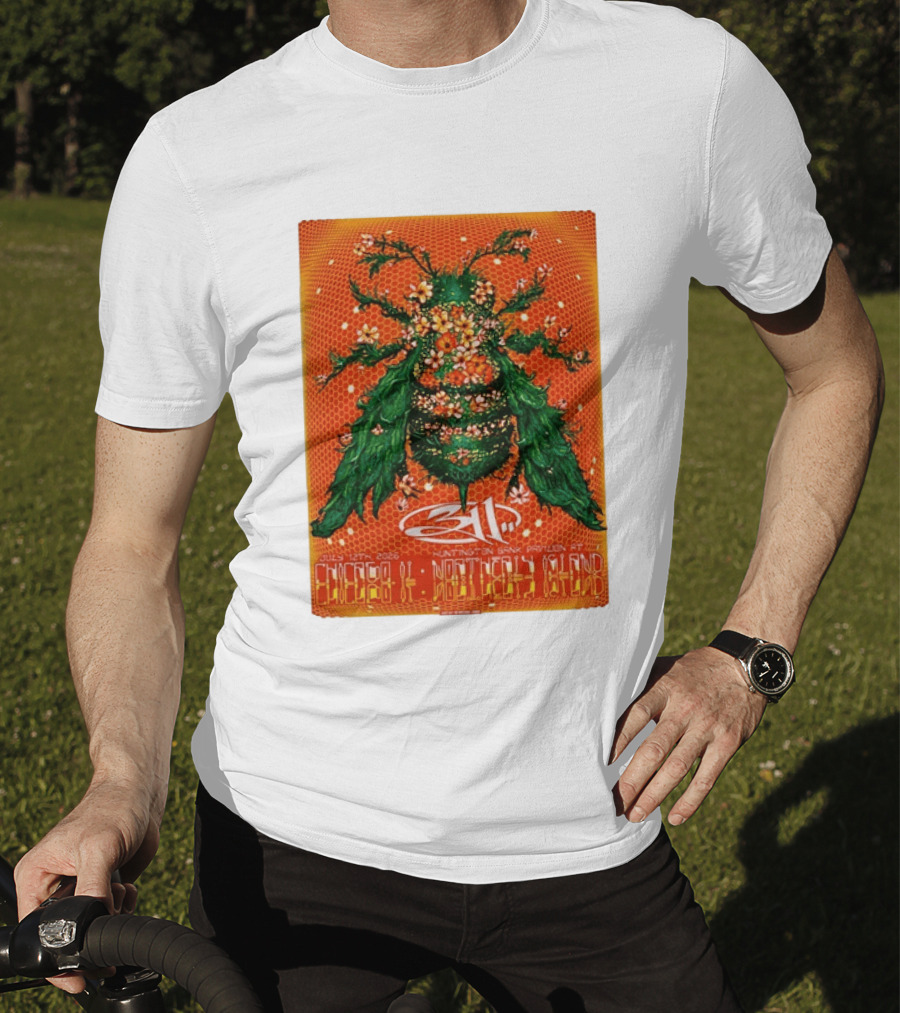 311 Chicago Illinois 2026 Huntington Bank Pavilion July 12 Floral Insect T-Shirt