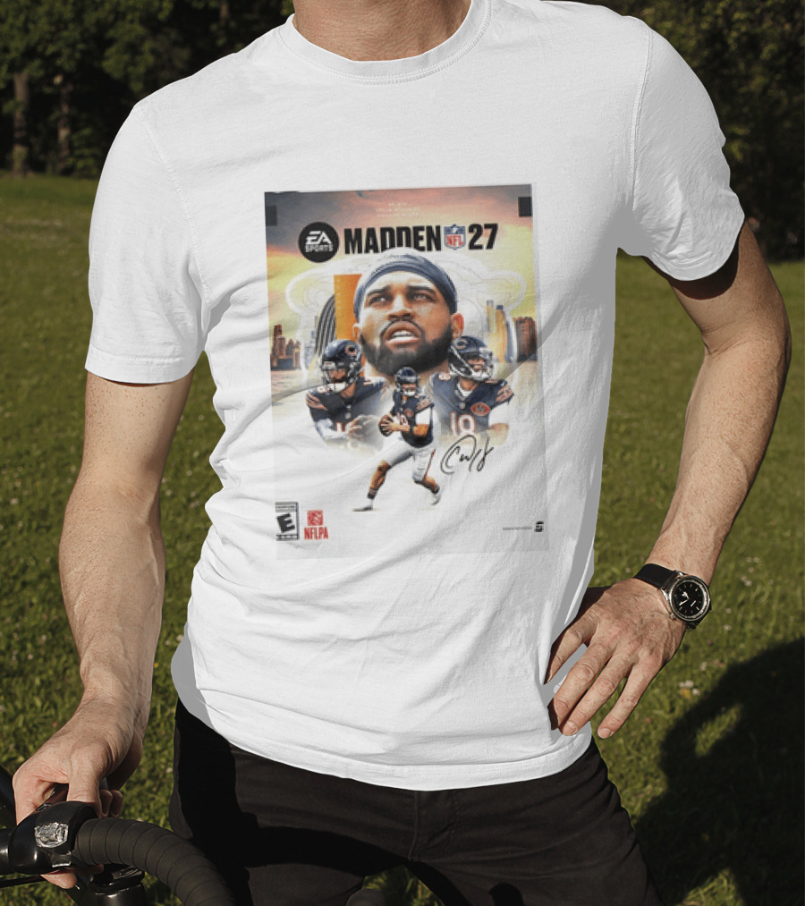 EA Sports Madden NFL 27 Caleb Williams No 18 Chicago Bears T-Shirt