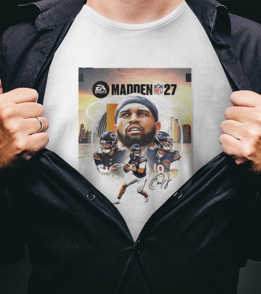 EA Sports Madden NFL 27 Caleb Williams No 18 Chicago Bears T-Shirt