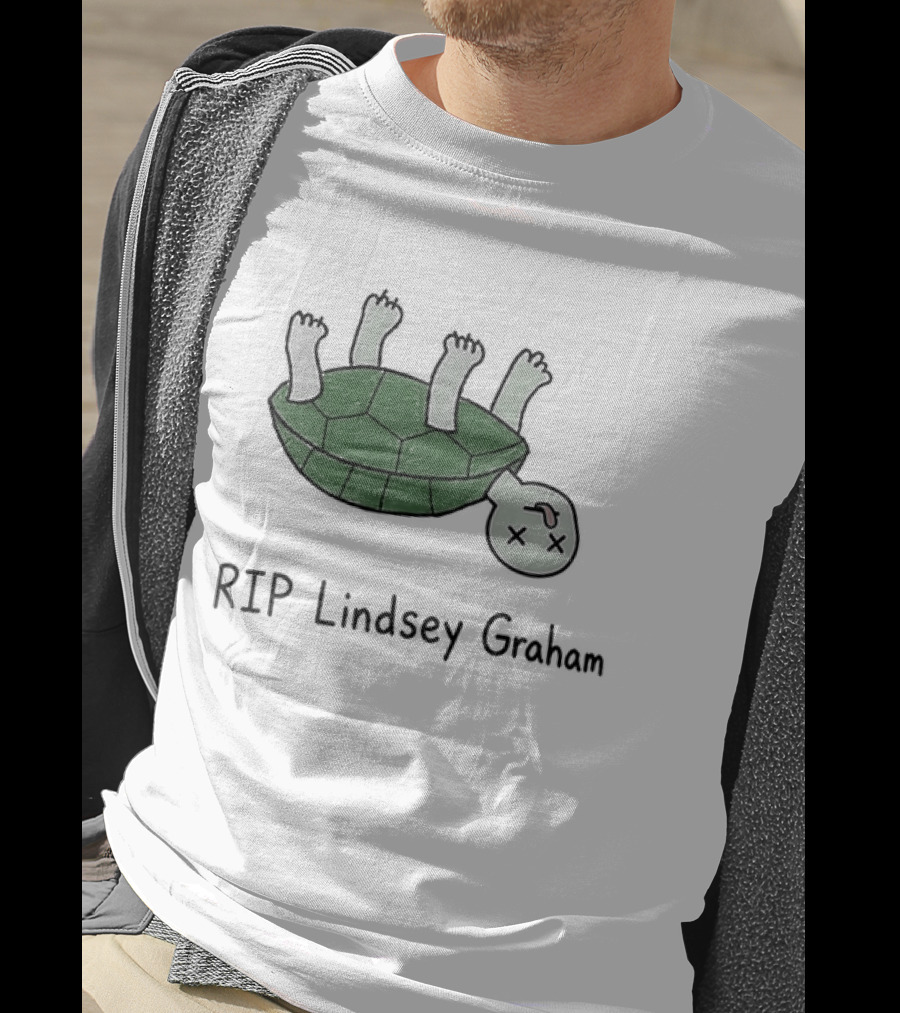RIP Lindsey Graham Upside Down Turtle T-Shirt