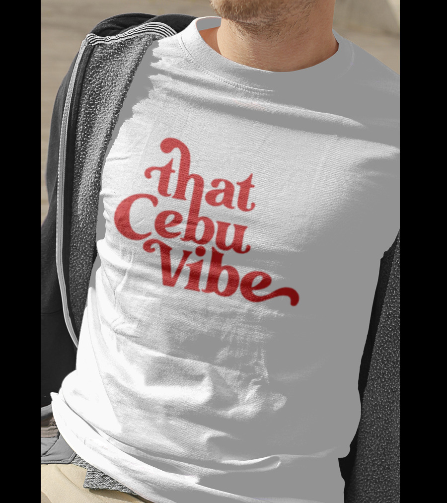 That Cebu Vibe Red Text Trend T-Shirt
