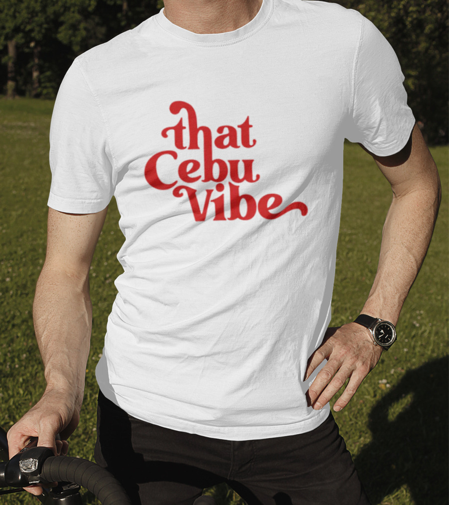 That Cebu Vibe Red Text Trend T-Shirt