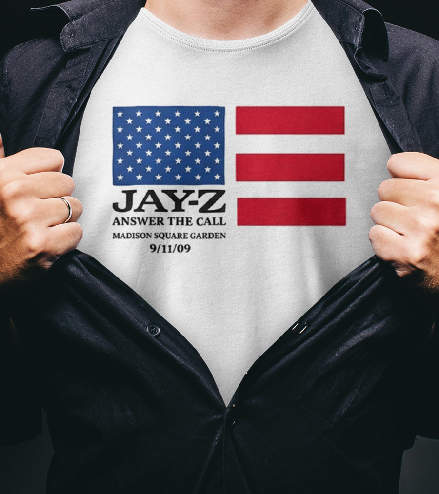 Jay Z Answer The Call Madison Square Garden 9/11/09 T-Shirt