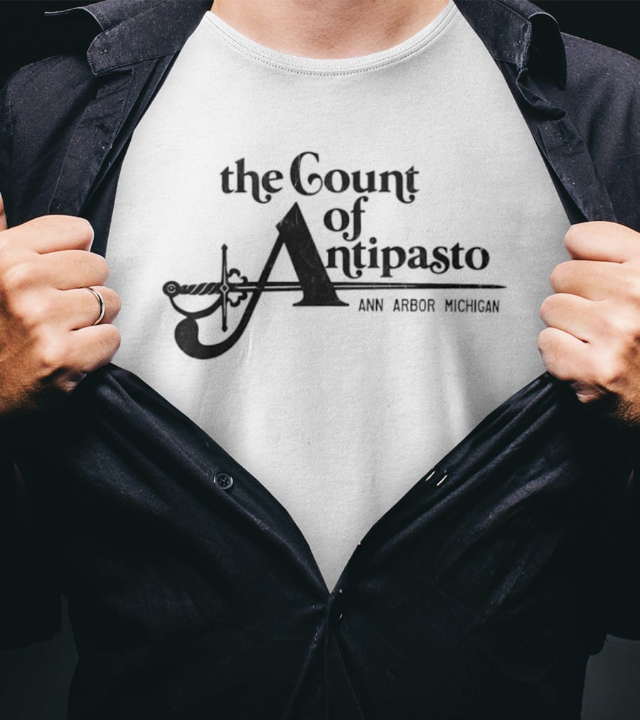 The Count Of Antipasto Ann Arbor Michigan Music T-Shirt