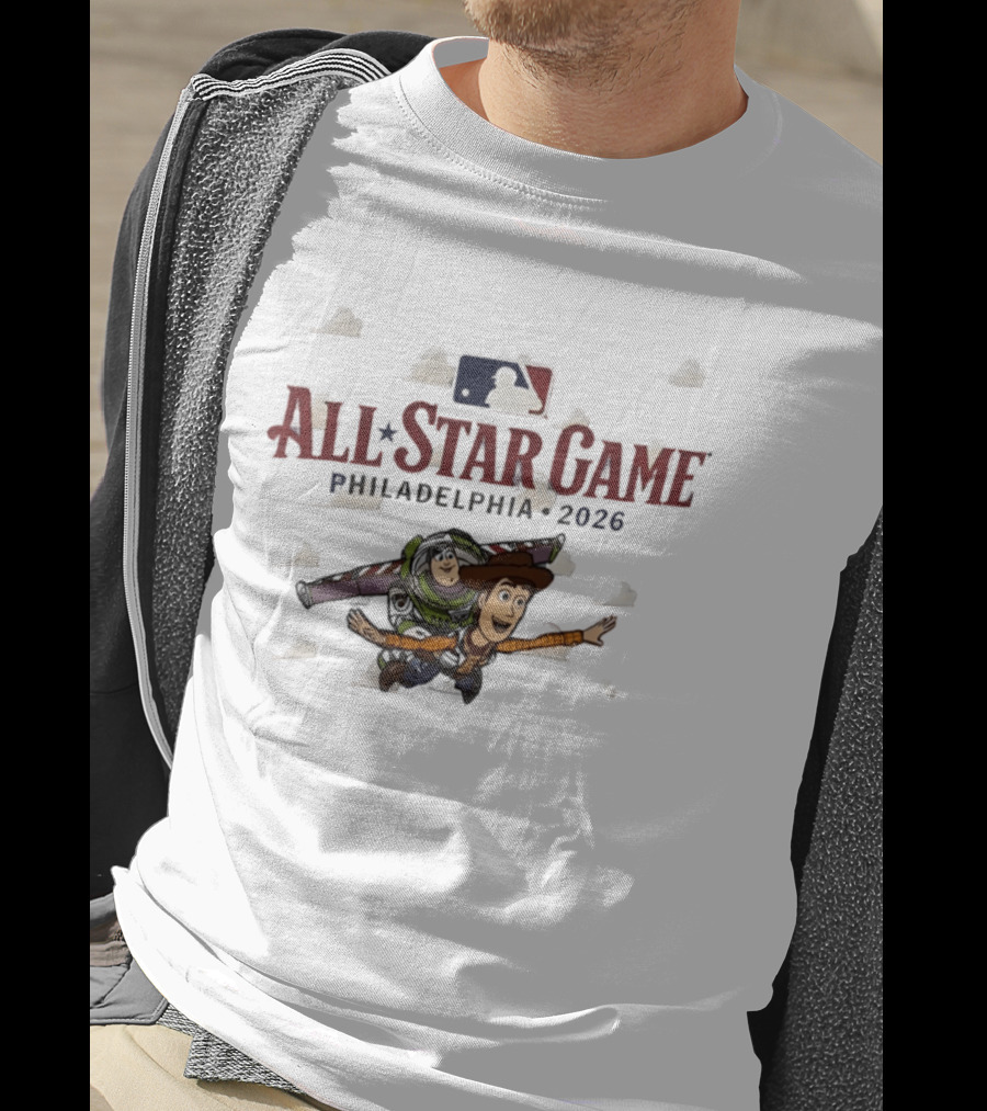 Toy Story Buzz Lightyear Woody All Star Game Philadelphia 2026 T-Shirt