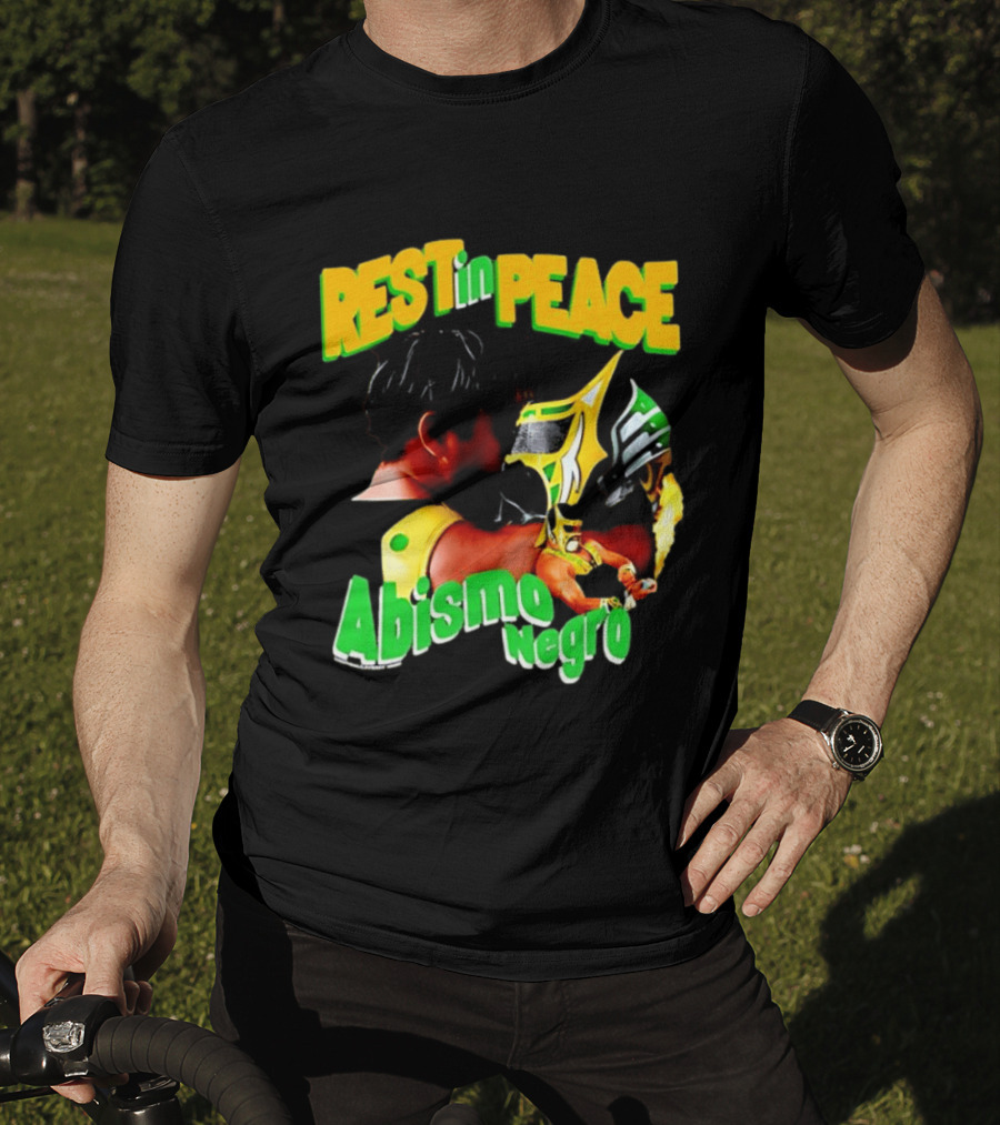 REST In PEACE Abismo Negro Lucha Libre AAA Professional Wrestling T-Shirt