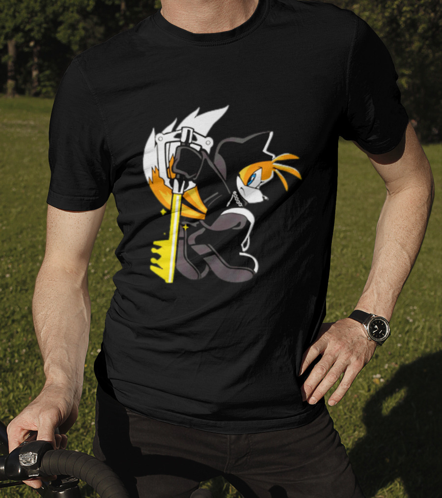GoblinTengu Yellow Black Hooded Cat Keyblade Warrior T-Shirt