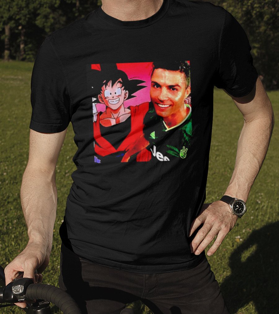Goku Dragon Ball X Cristiano Ronaldo Juventus Collaboration T-Shirt