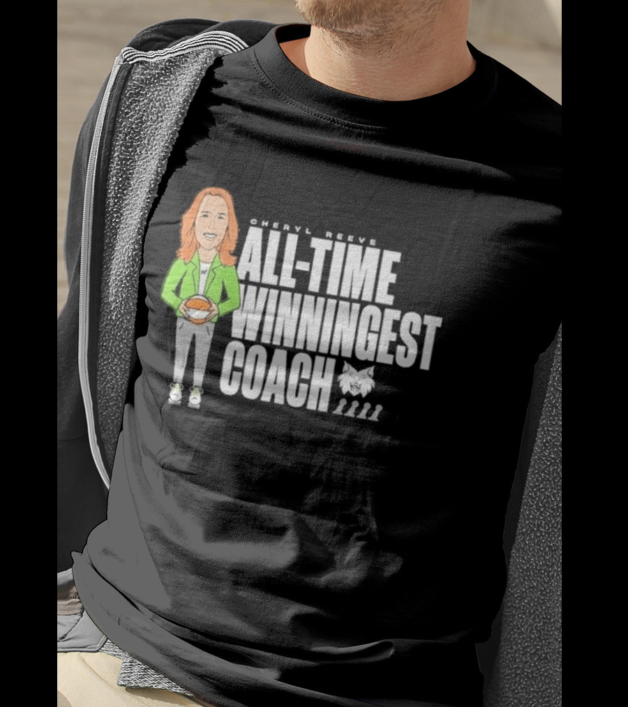 Cheryl Reeve All Time Winningest Coach Iconic Basketball Champion Recognition T-Shirt