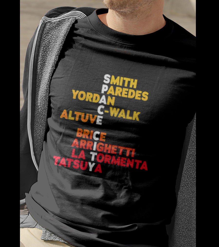 Houston Baseball 2026 Space City Names Smith Yordan Altuve T-Shirt