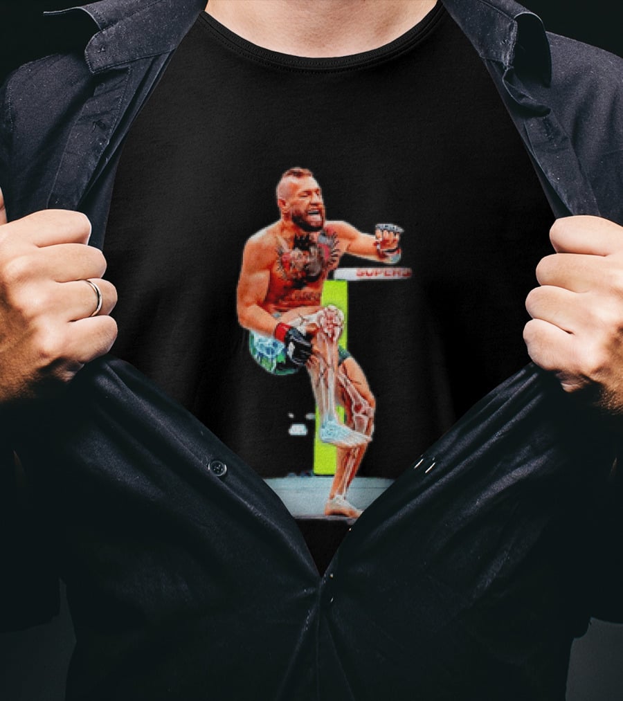 Conor McGregor One Minute Man Broken Leg UFC Fighter MMA Injury T-Shirt