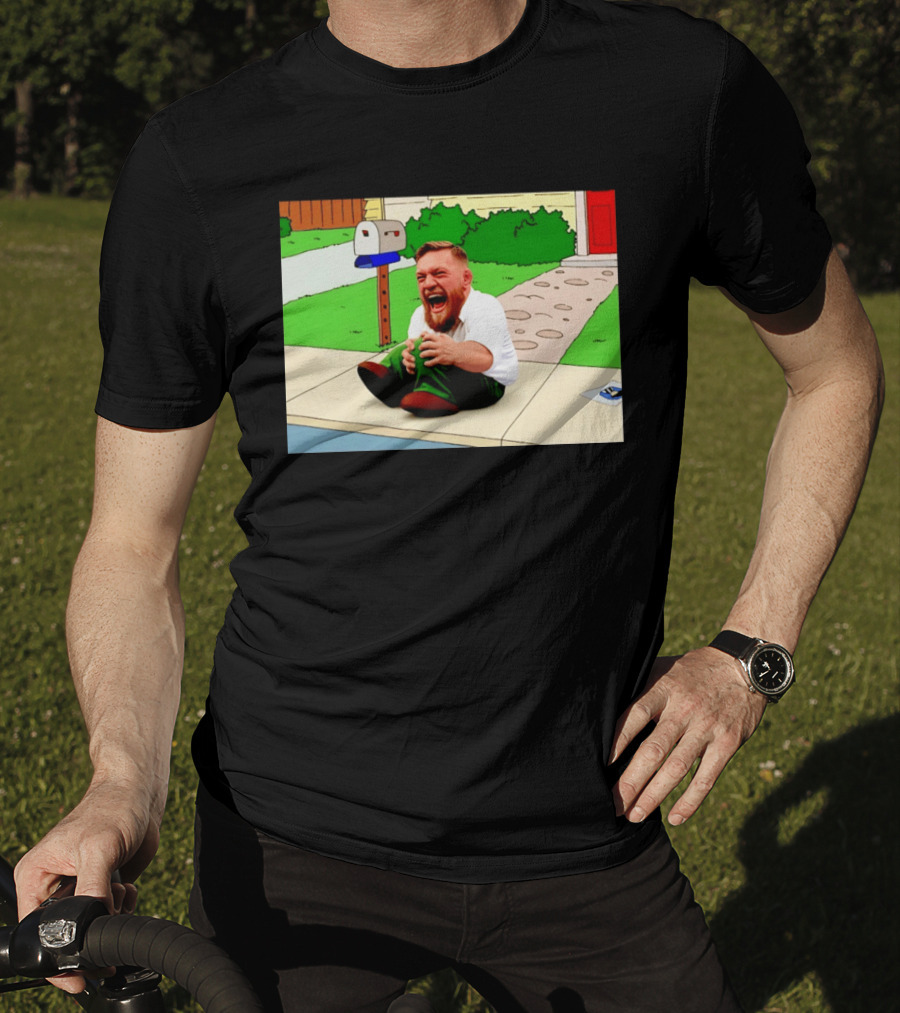 Family Guy Conor McGregor Laughing Curb Scene T-Shirt