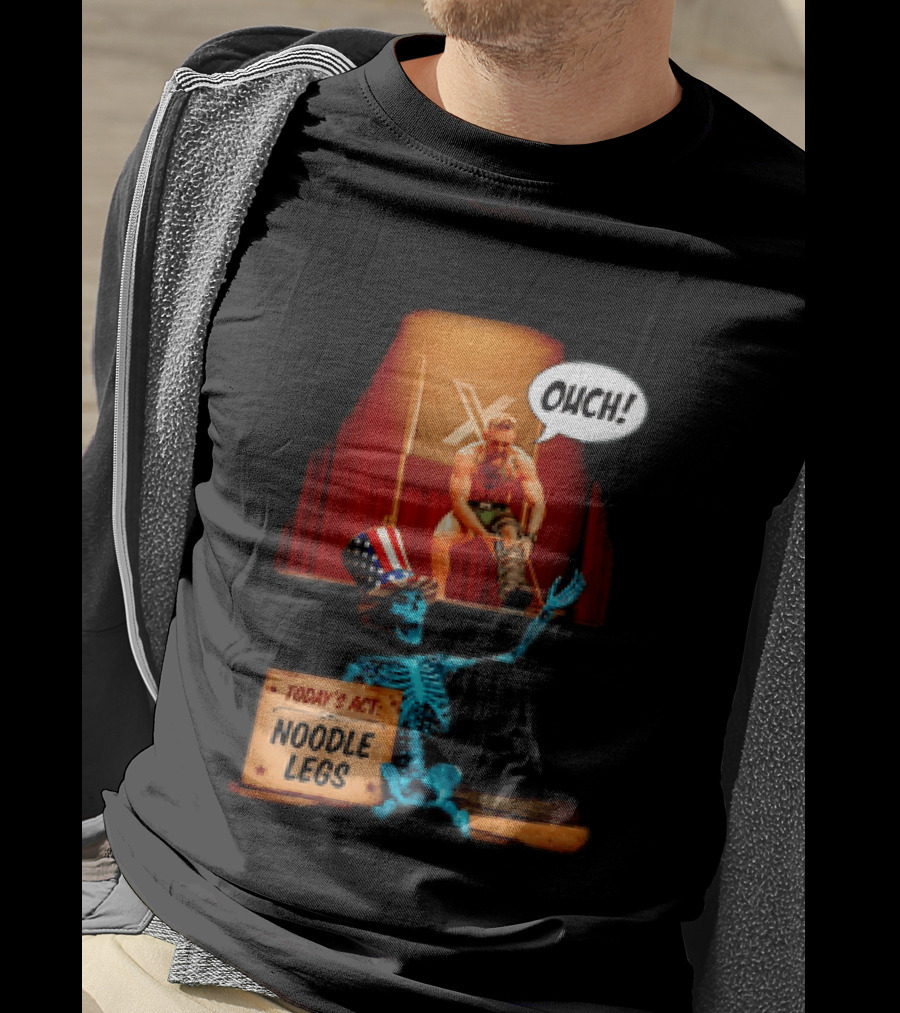 Conor McGregor One Minute Man Ouch Today's Act Noodle Legs Skeleton Comedy T-Shirt