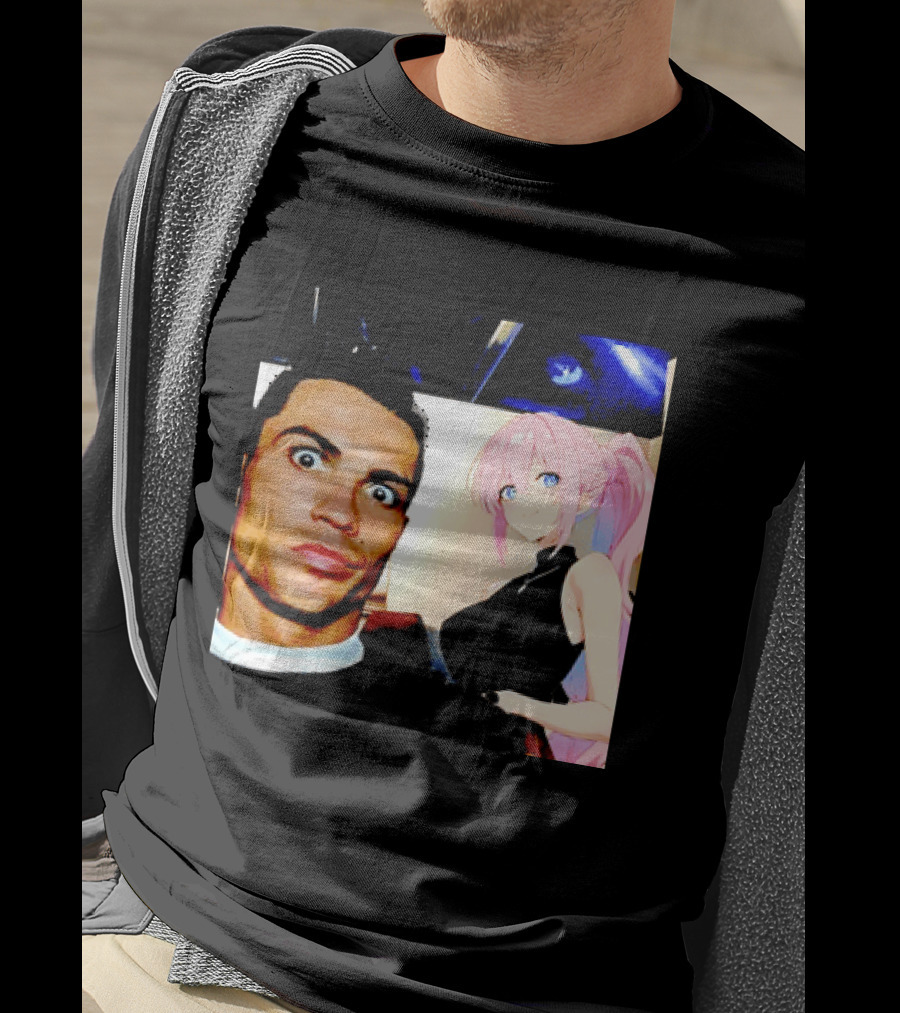 Cristiano Ronaldo Shikimori Anime Manga Collaboration T-Shirt