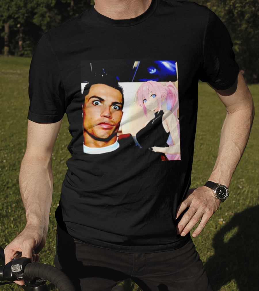 Cristiano Ronaldo Shikimori Anime Manga Collaboration T-Shirt