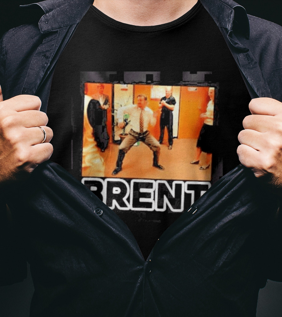 David Brent Iconic Dance Scene From The Office UK Series T-Shirt