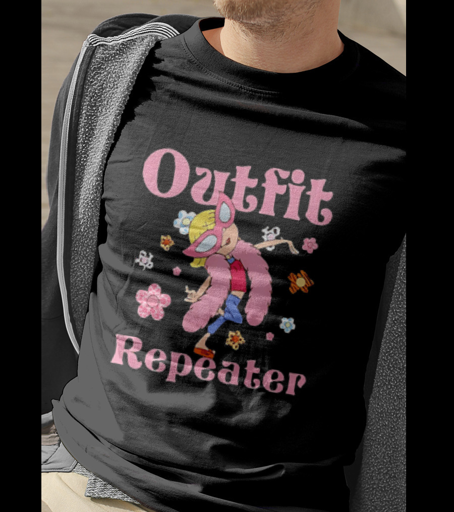 Disney Lizzie McGuire Outfit Repeater Cartoon Character Flower T-Shirt