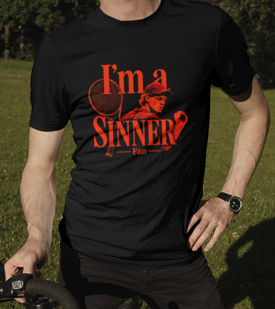 I'm A Sinner Jannik Sinner Fan Tennis Player T-Shirt