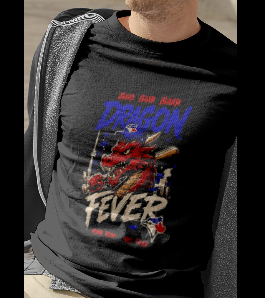 Brr Brr Brr Dragon Fever Toronto Blue Jays Baseball Red Dragon T-Shirt