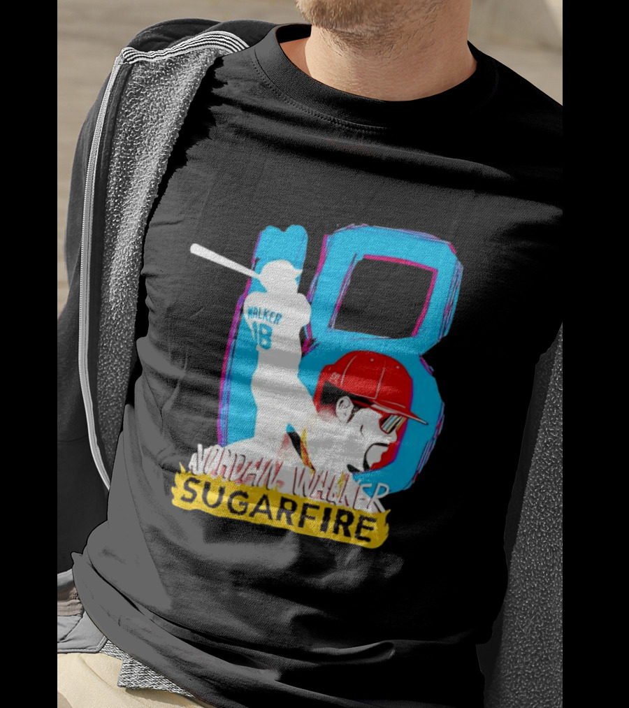 Jordan Walker Sugarfire St. Louis Cardinals Home Run Derby Champ 18 Baseball T-Shirt