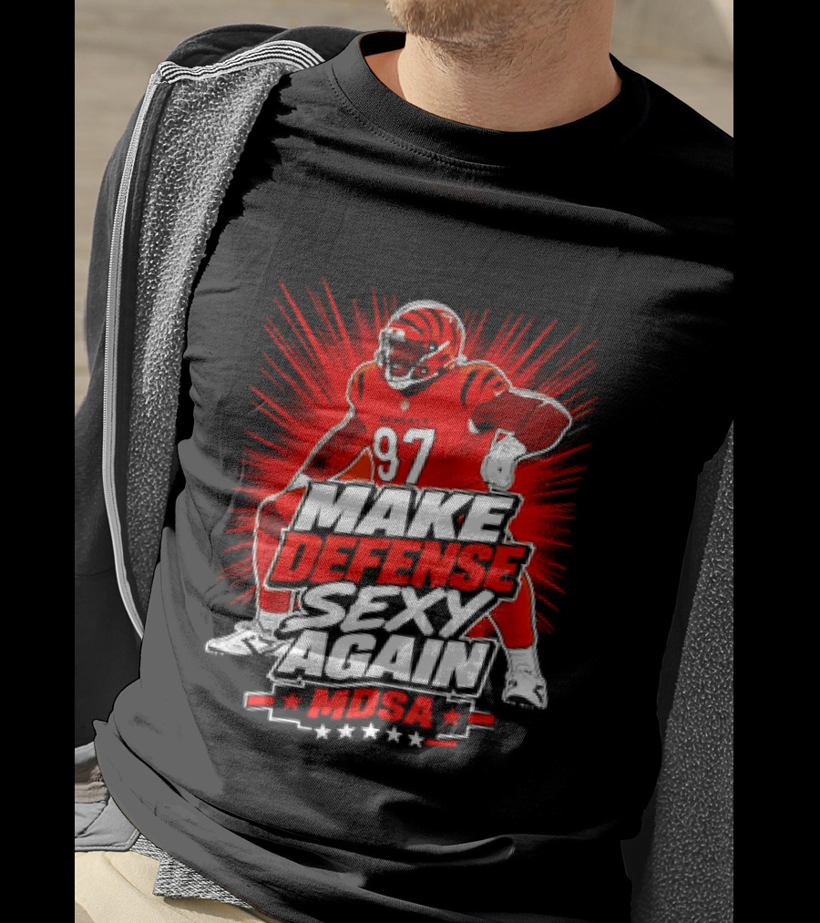 Kamron Neal Cincinnati Bearcats Make Defense Sexy Again MDSA Football 97 T-Shirt