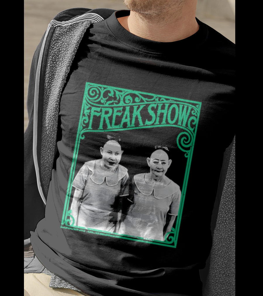 Freak Show Vintage Circus Sideshow Twins T-Shirt