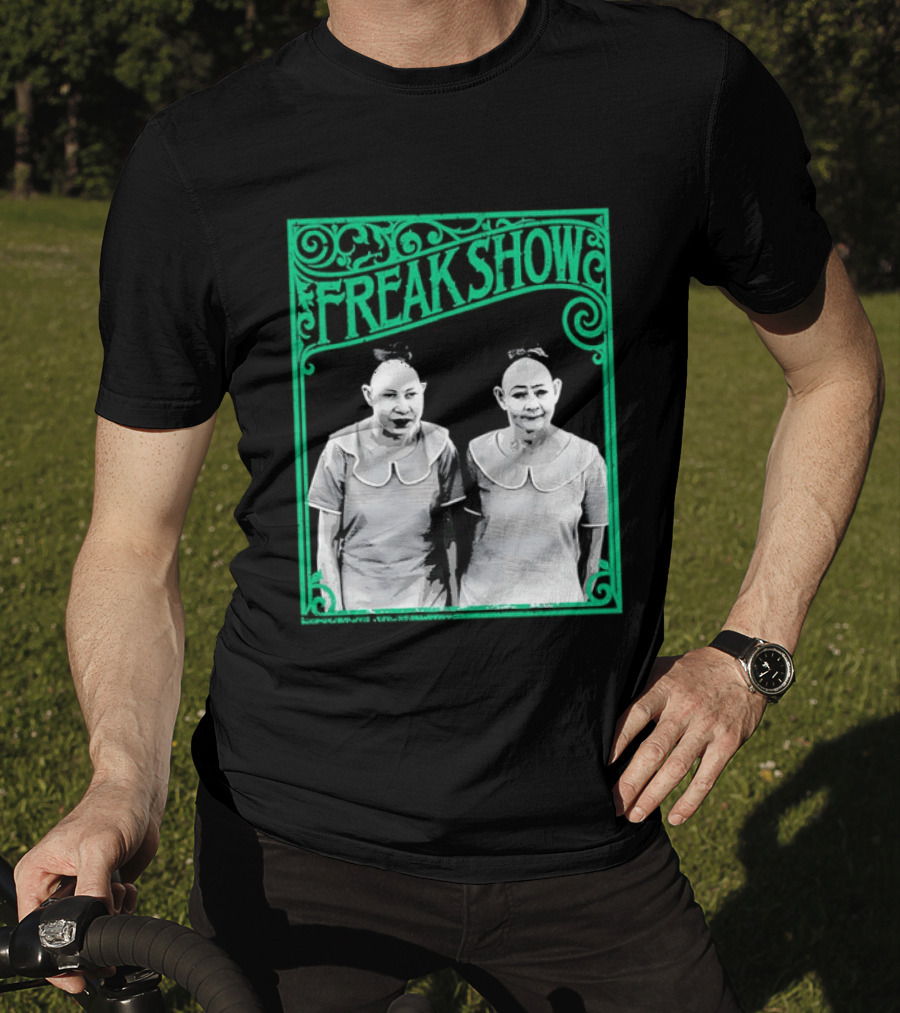Freak Show Vintage Circus Sideshow Twins T-Shirt
