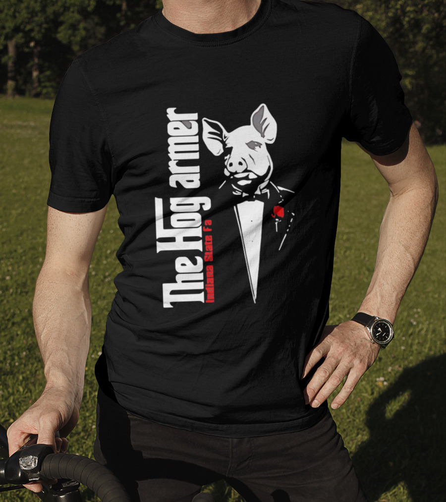 The Hogfarmer Indiana State Fair Pig Tuxedo T-Shirt