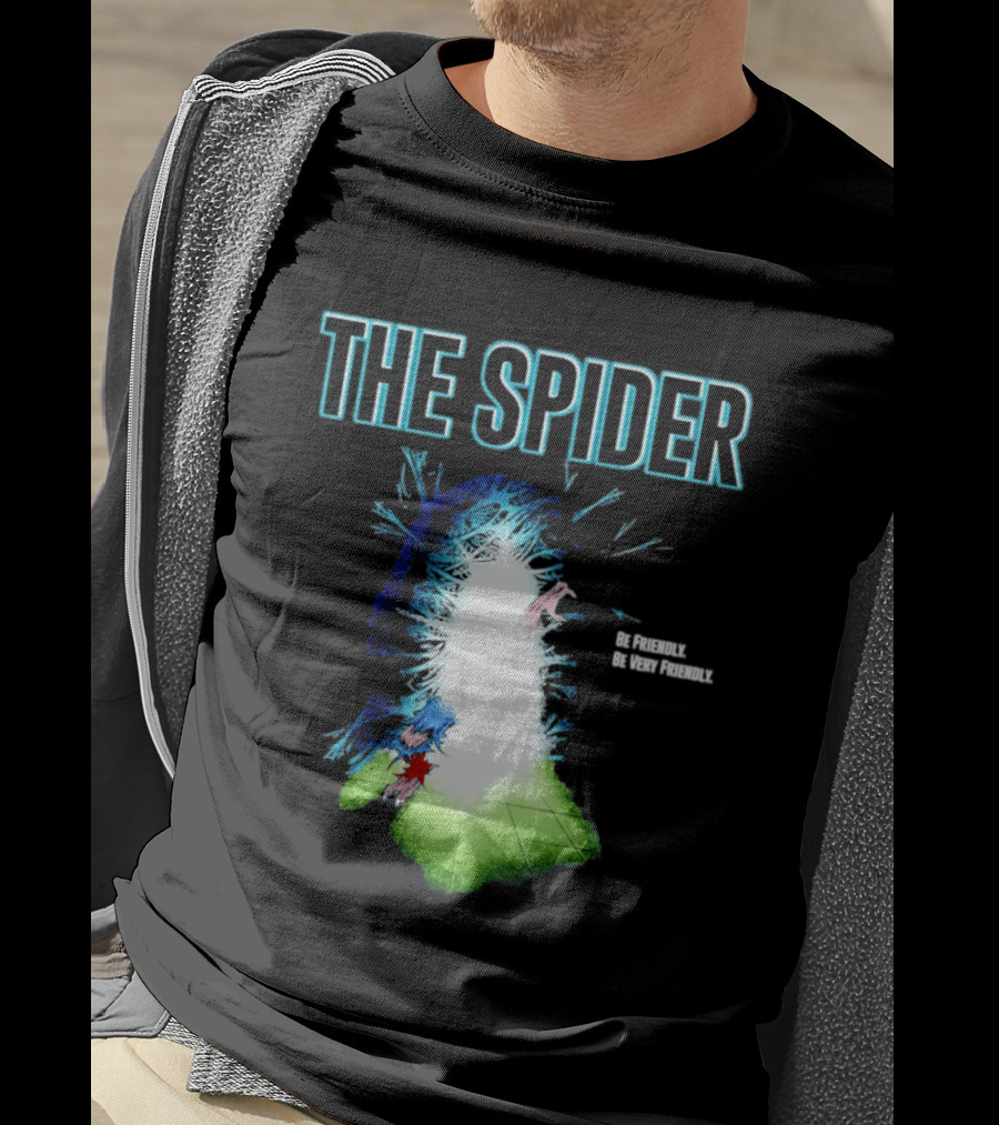The Spider Be Friendly Be Very Friendly Comic Explosion T-Shirt