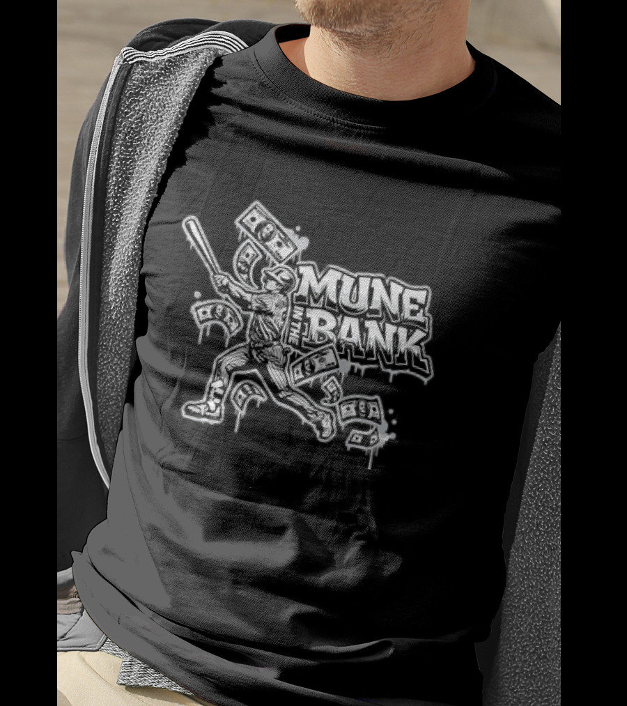 Las Vegas Raiders Mune In The Bank Baseball Money Batter T-Shirt