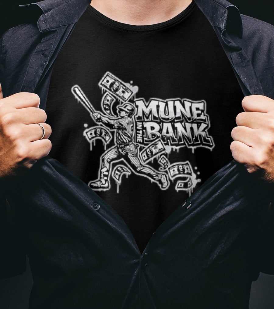 Las Vegas Raiders Mune In The Bank Baseball Money Batter T-Shirt