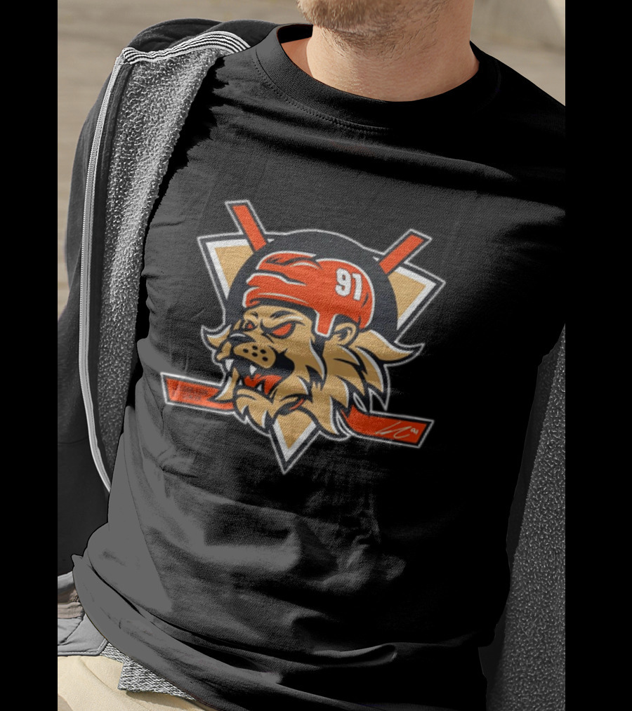 LC 91 Leo Carlsson 91 Center Anaheim Ducks Lion Hockey T-Shirt
