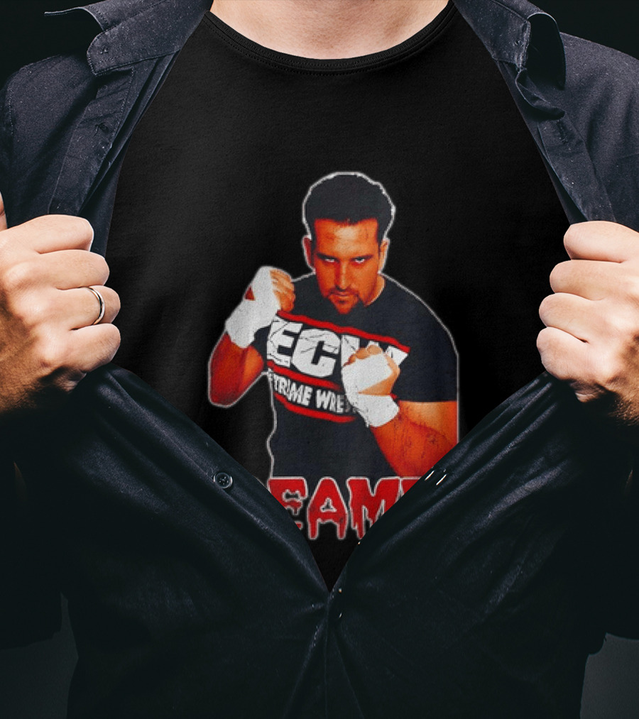 ECW Extreme Wrestling Tommy Dreamer Fighting T-Shirt