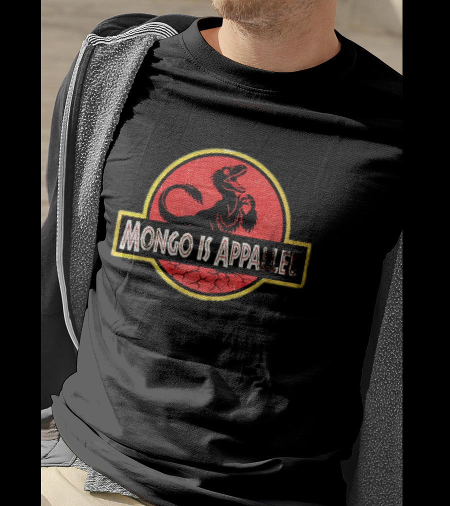 Mongo Is Appalled Dinosaur Red Circle T-Shirt