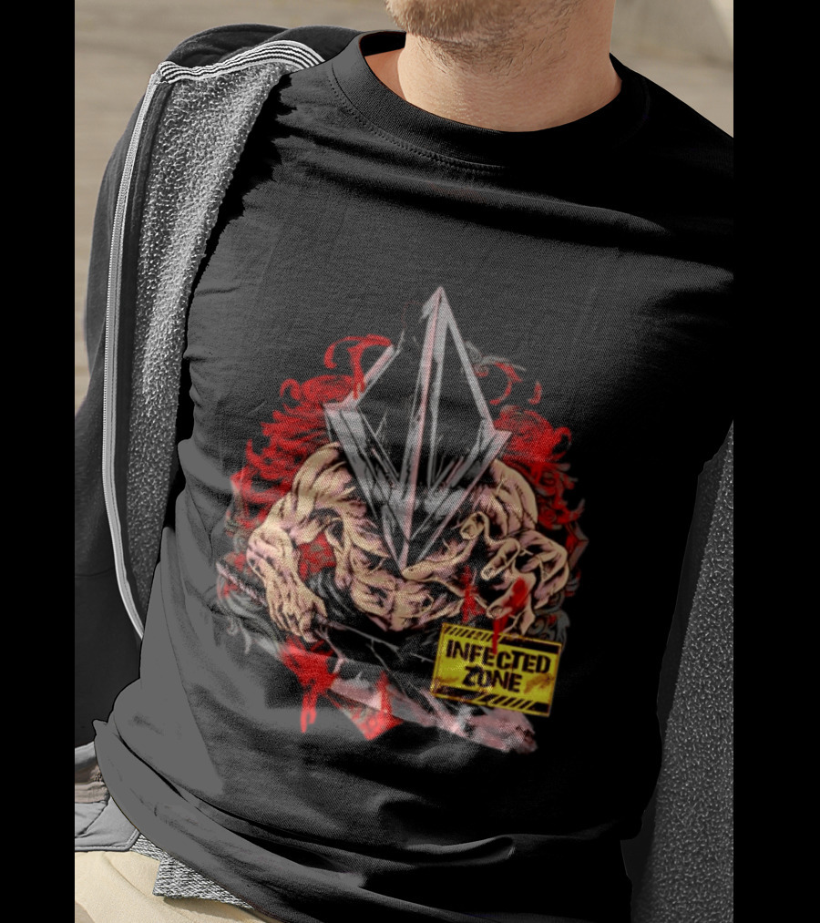 Pyramid Head Silent Hill Infected Zone Horror T-Shirt