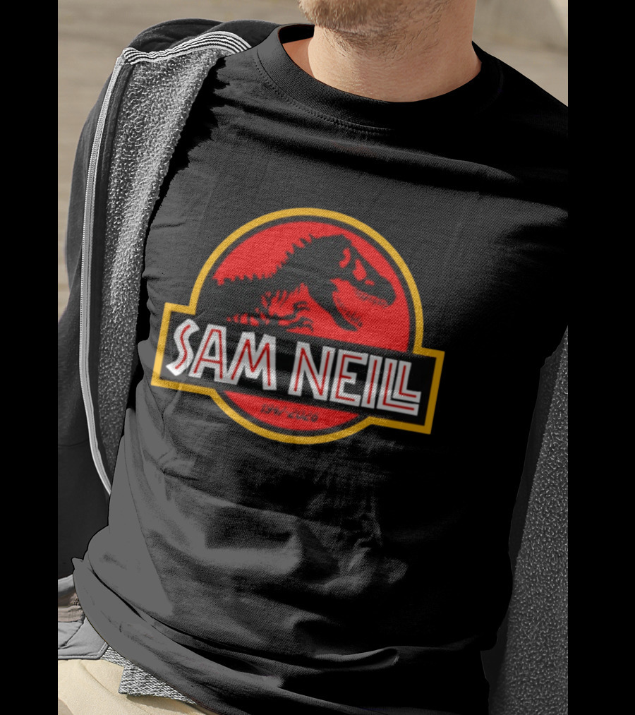 Sam Neill 1947 2026 Jurassic Park Rex T-Shirt