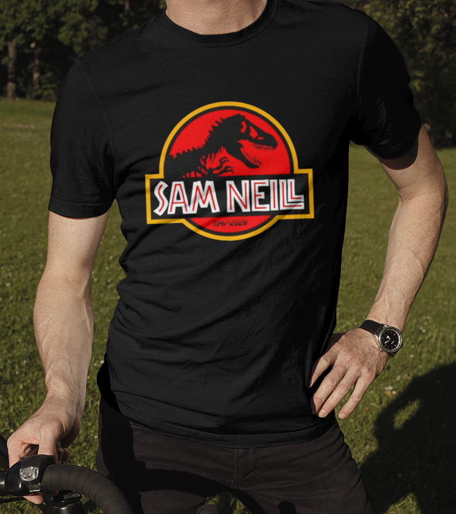 Sam Neill 1947 2026 Jurassic Park Rex T-Shirt