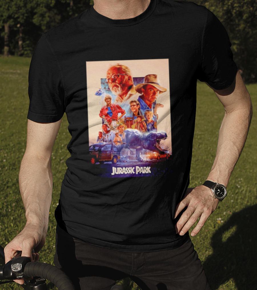 Sam Neill Laura Dern Jeff Goldblum Richard Attenborough Jurassic Park RIP T-Shirt
