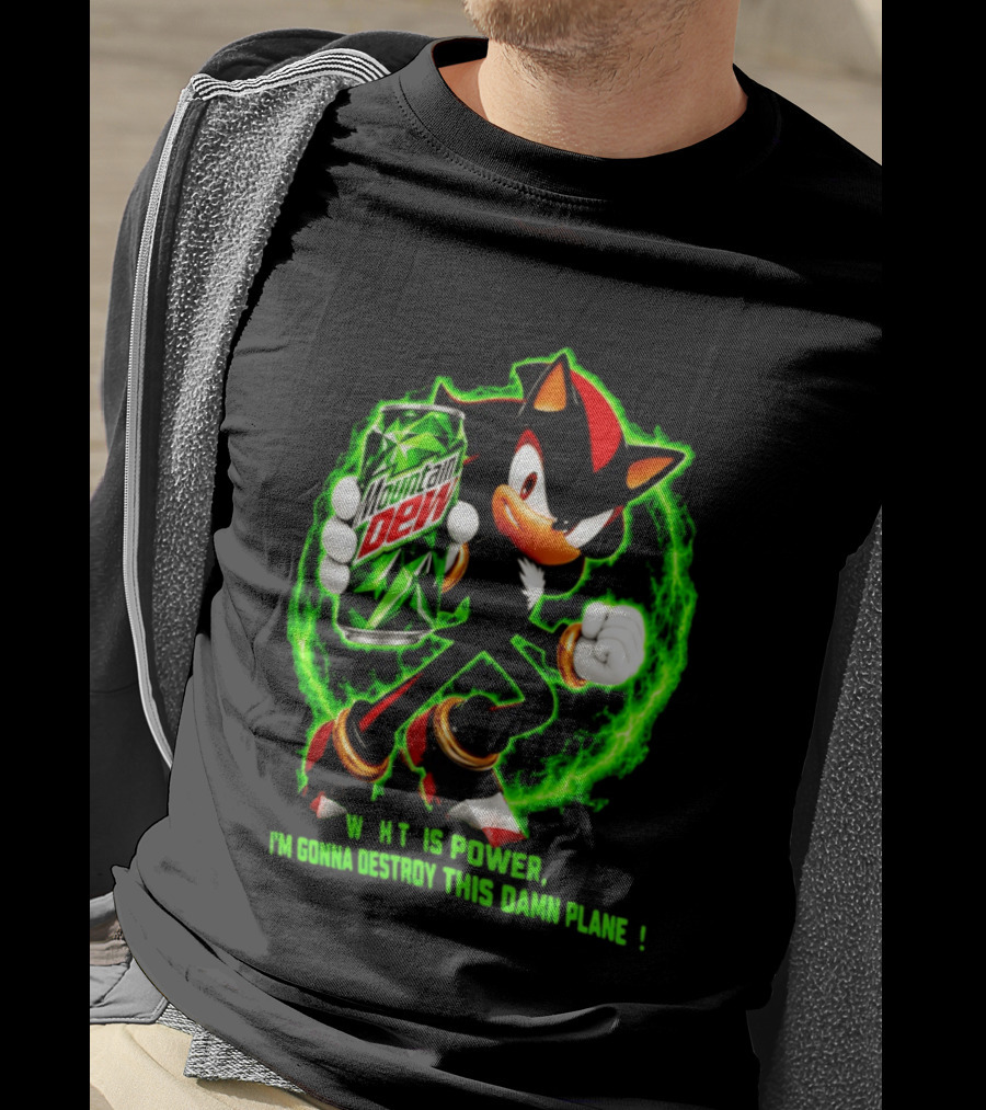 Mountain Dew Power Shadow Destroy This Damn Planet T-Shirt