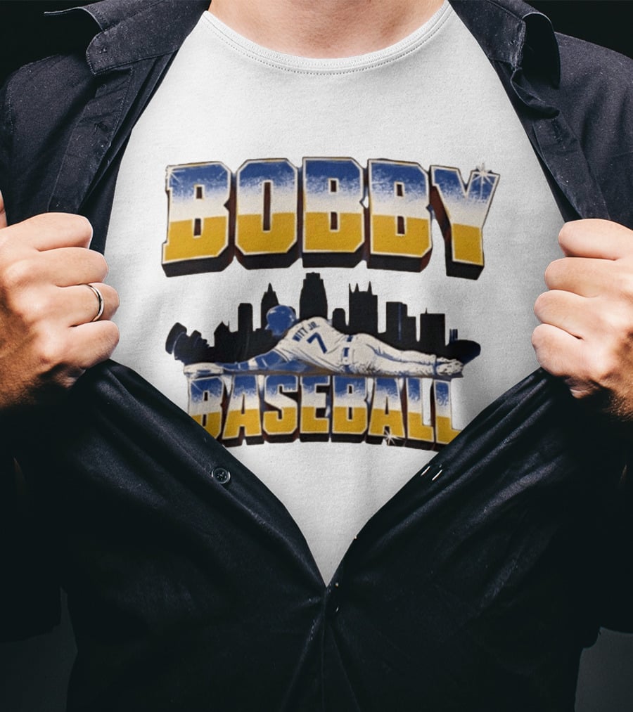 Bobby Baseball Witt Jr. Kansas City Baseball Major League 7 T-Shirt