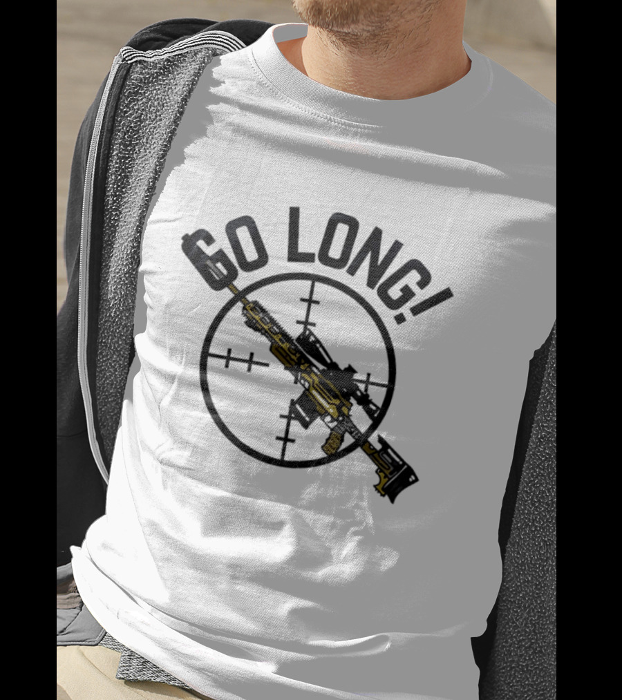 Go Long Sniper Rifle With Crosshair Targeting T-Shirt