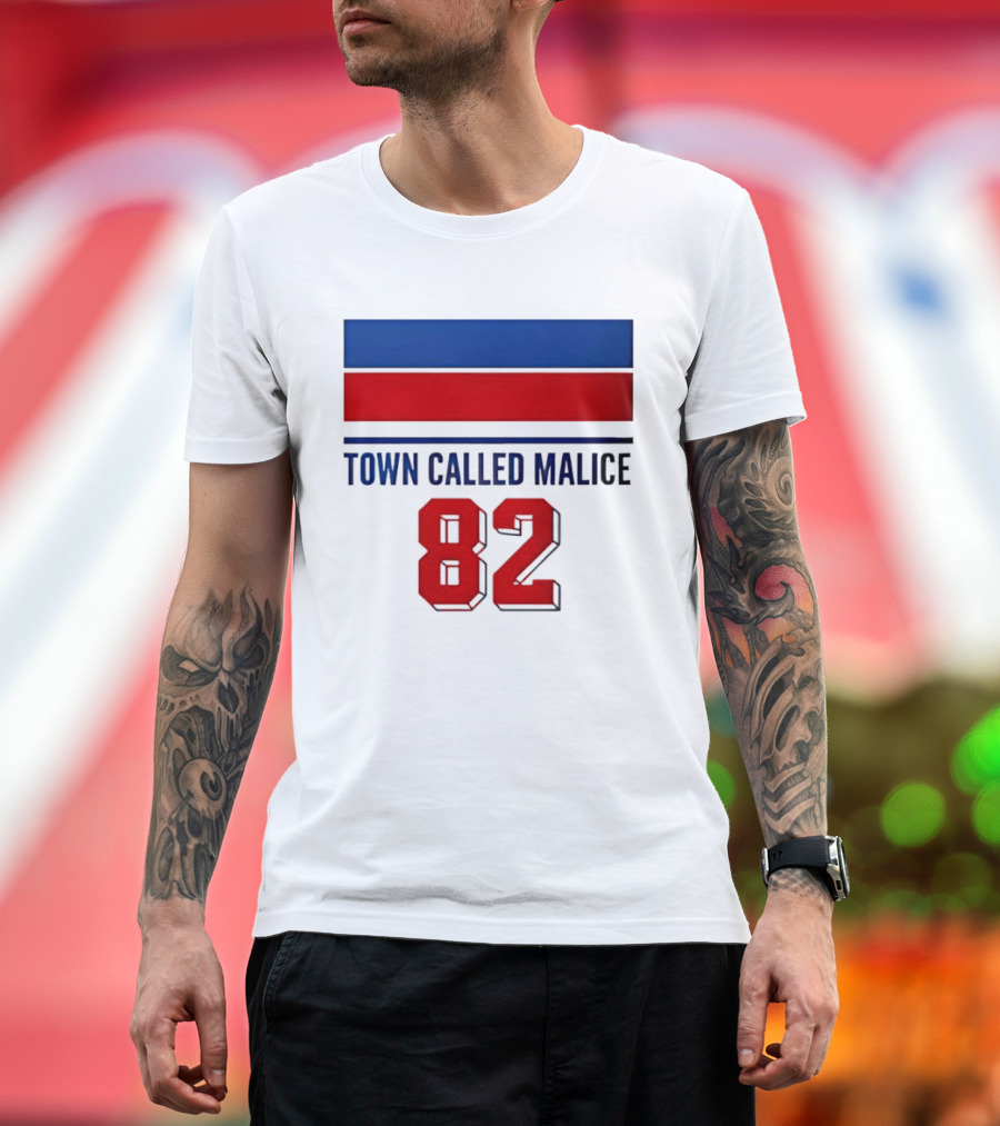 The Jam Town Called Malice 82 Red And Blue Bars T-Shirt