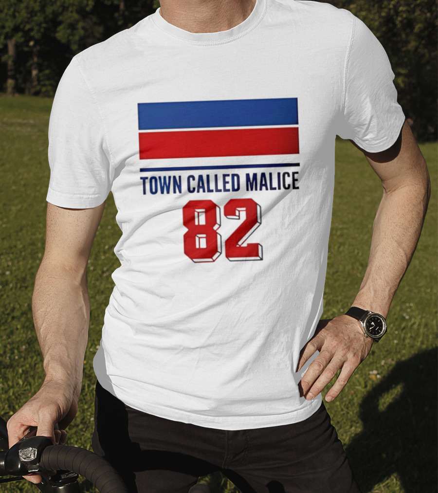 The Jam Town Called Malice 82 Red And Blue Bars T-Shirt