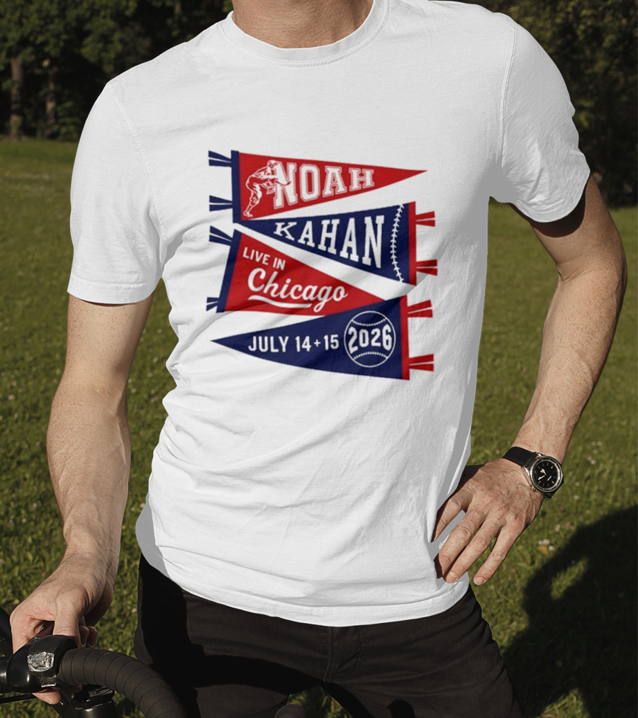 Noah Kahan Wrigley Field Chicago July 14 15 2026 Event Pennant T-Shirt