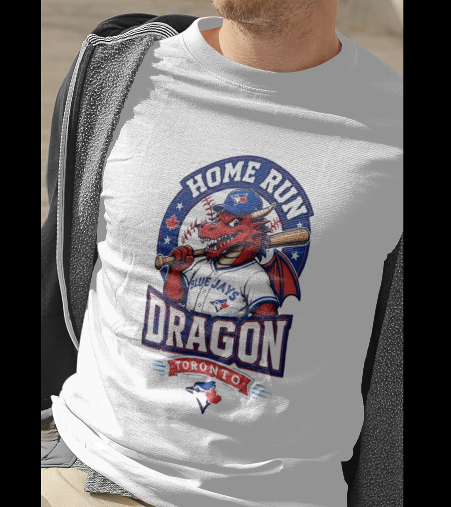 Toronto Blue Jays Home Run Dragon Baseball Toronto T-Shirt