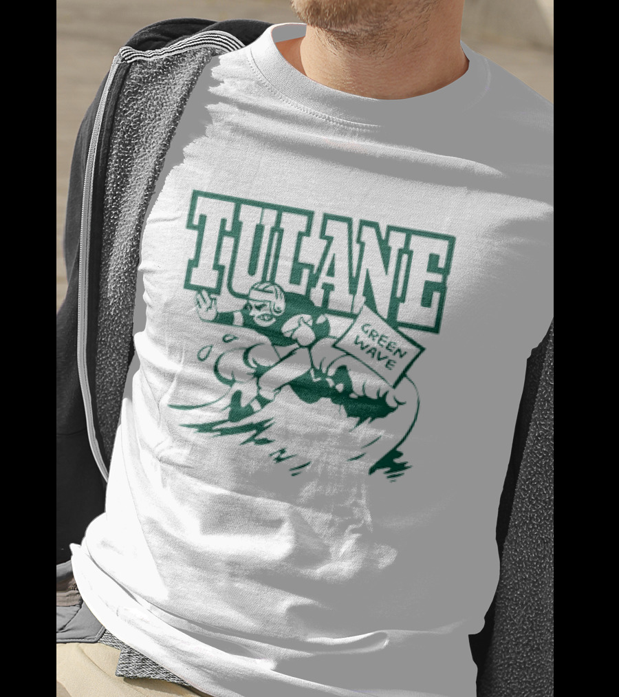 Tulane Green Wave Vintage Football Team T-Shirt