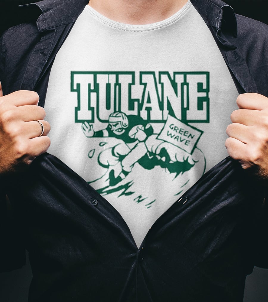 Tulane Green Wave Vintage Football Team T-Shirt